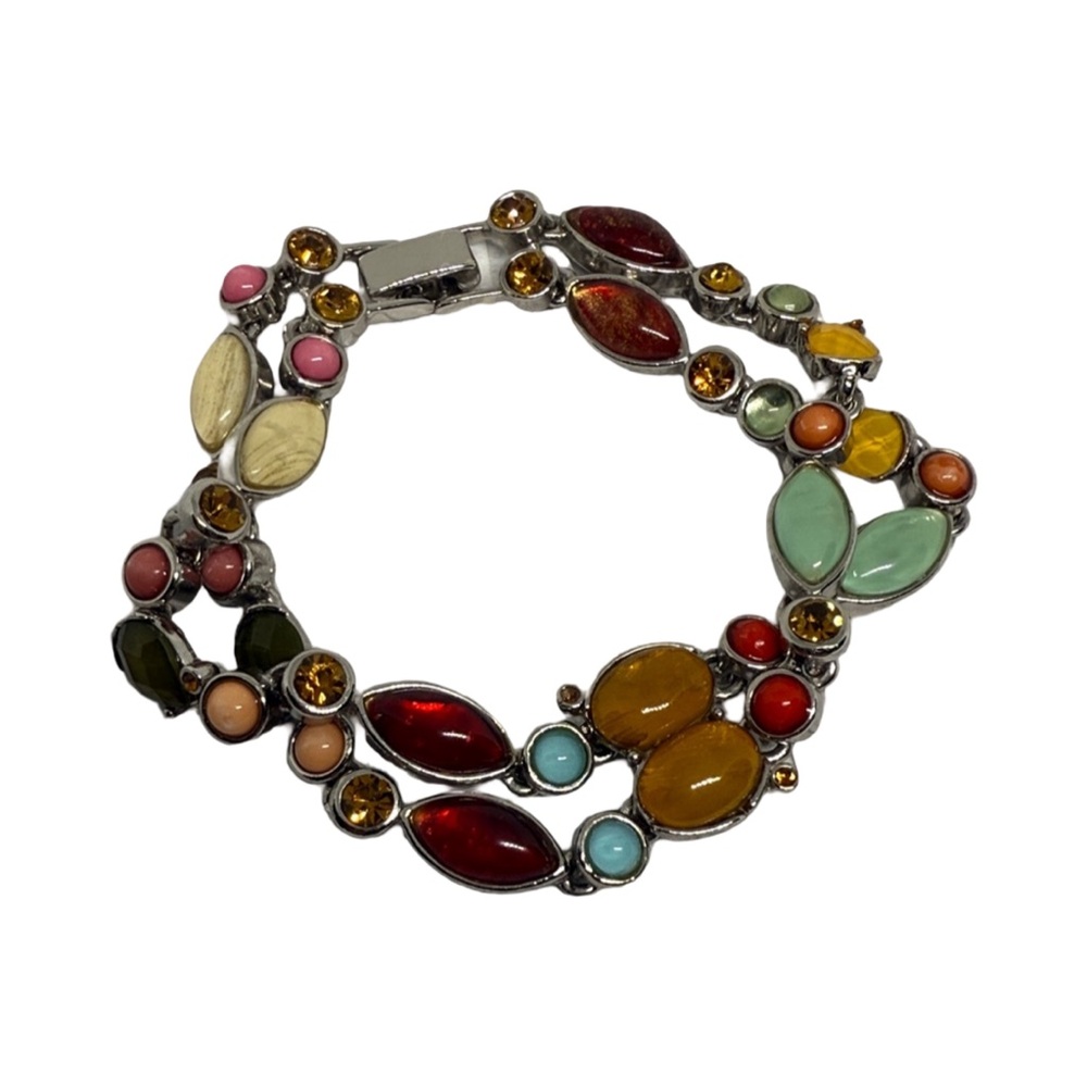 Multicolor Gemstone Bracelet Y2K vintage exceptional bright einway bracelet